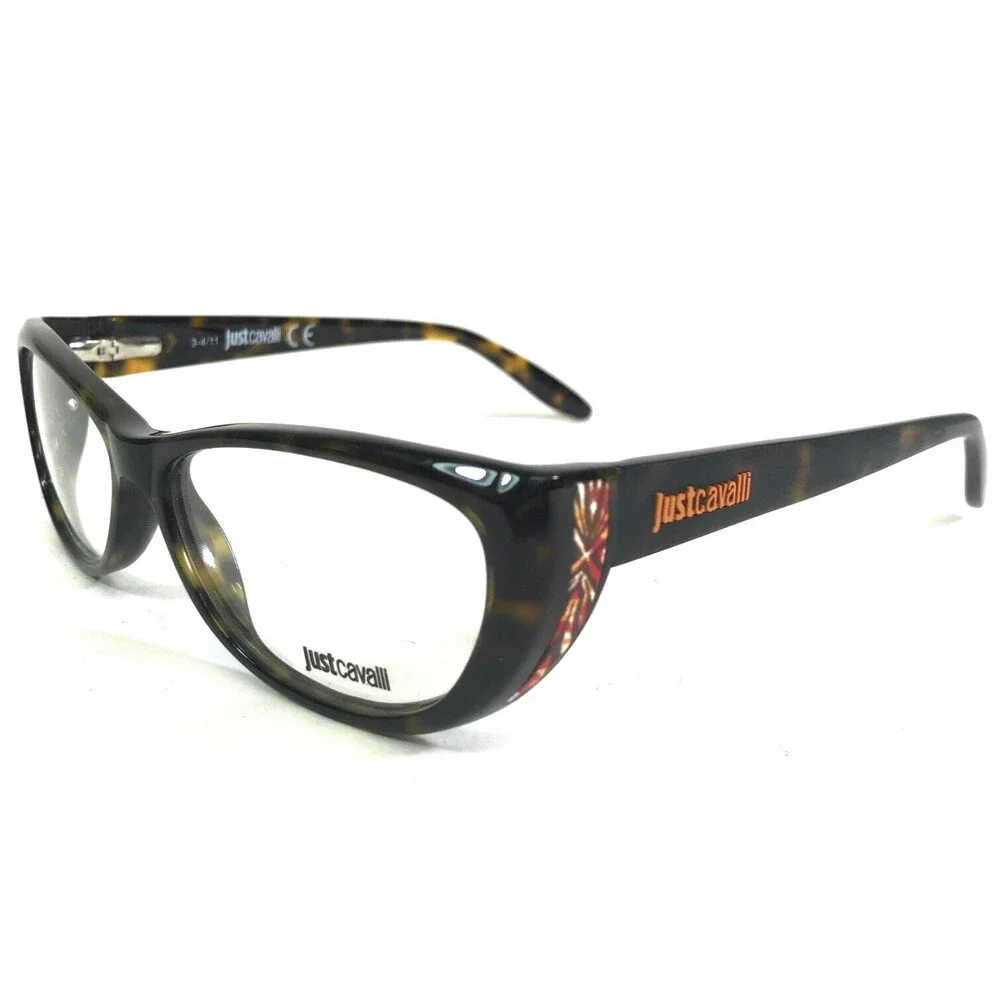 Just Cavalli Eyeglasses Frames JC0454 col.052 Dark Havana Tortoise 53-13-135